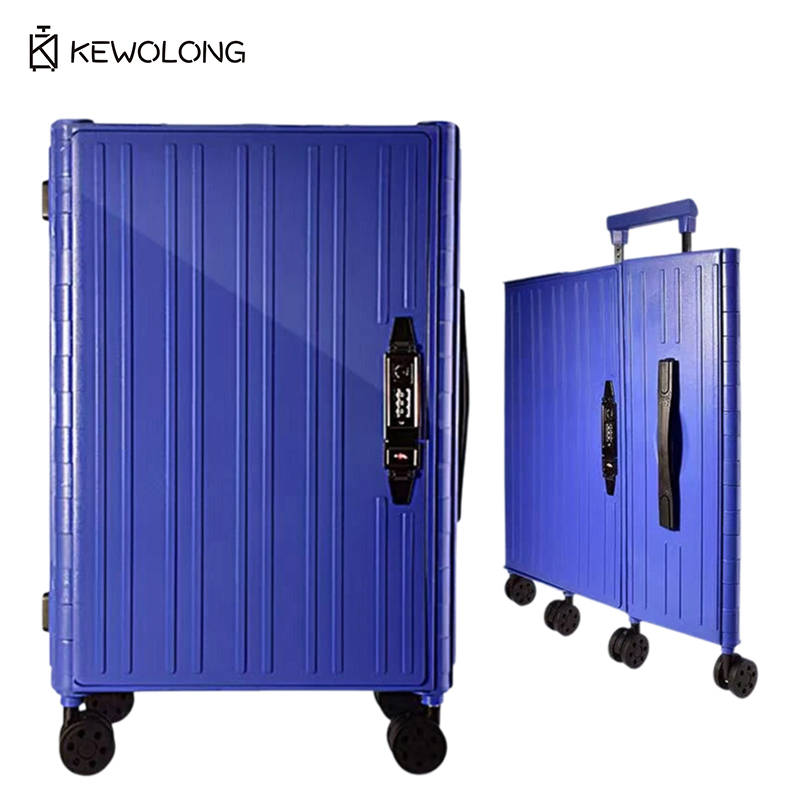 Spinner Wheel Rolling Suitcase 20 Inch - 折りたたみ式20インチ機内持ち込み手荷物 TSAロック＆スピナーホイール付き、軽量トラベルスーツケース、迅速発送