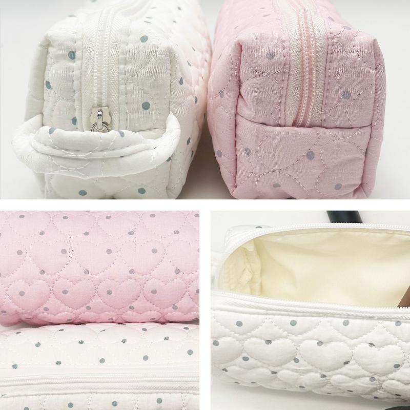 ポータブルなドット柄のコスメティックバッグ。ミニマルなデザイ - Cosmetic Bags のレビューと価格