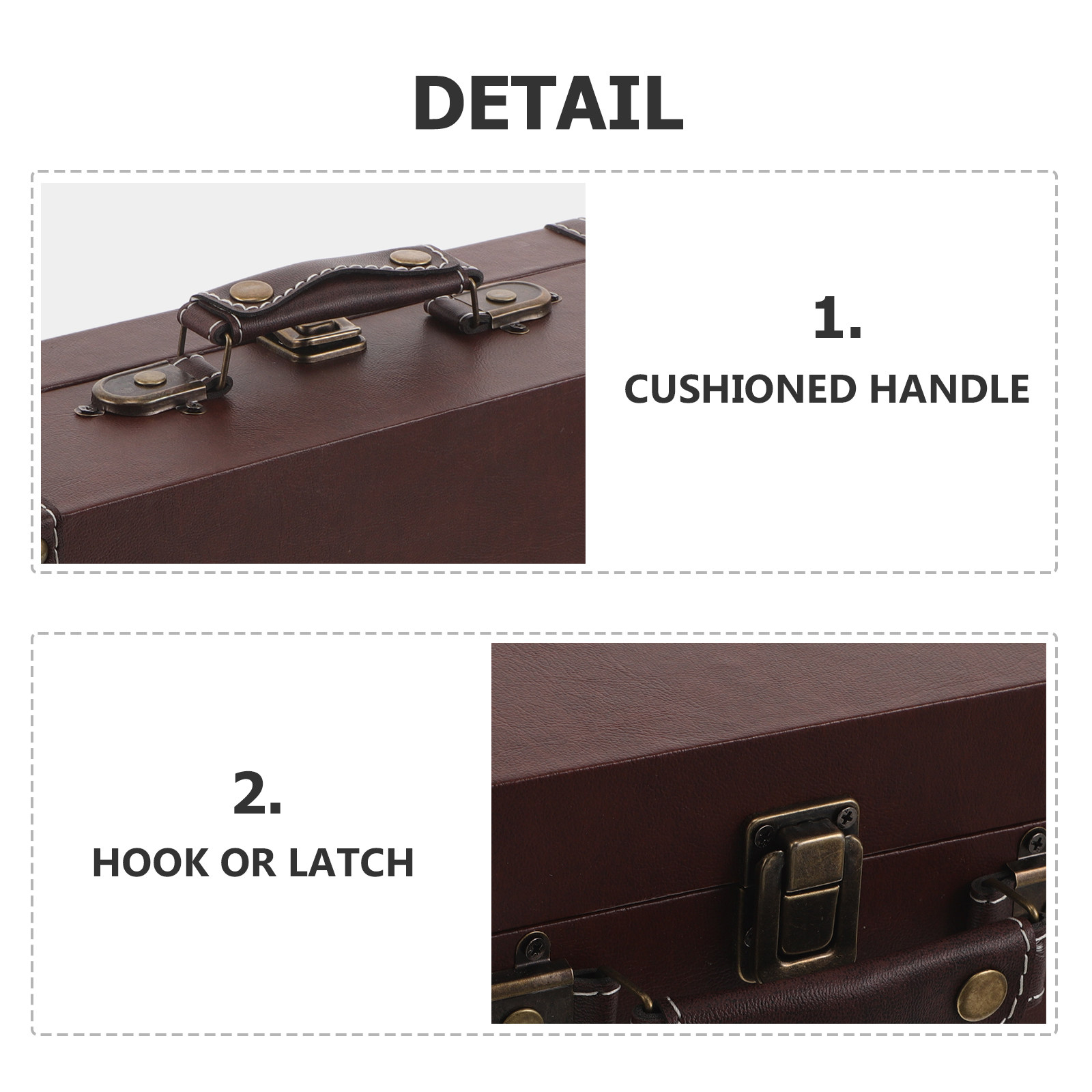 木製レトロ収納ボックス、ヴィンテージ風、持ち運び可能なスーツ - Retro Vintage Trunk Suitcase のレビューと価格