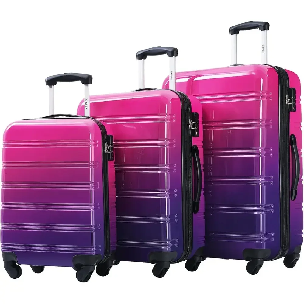 3点セットのハードシェルスーツケース。360度回転可能なキャ - Expandable Hard Shell Luggage Set のレビューと価格