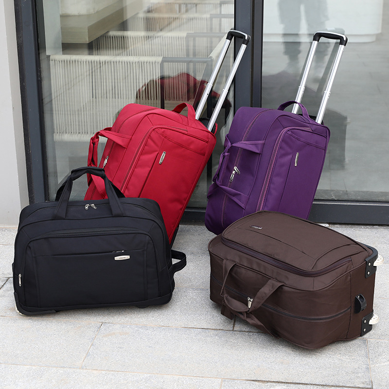 旅行かばん,大容量,ホイール付きスーツケース,防水,オックス - Foldable Rolling Luggage Bag のレビューと価格