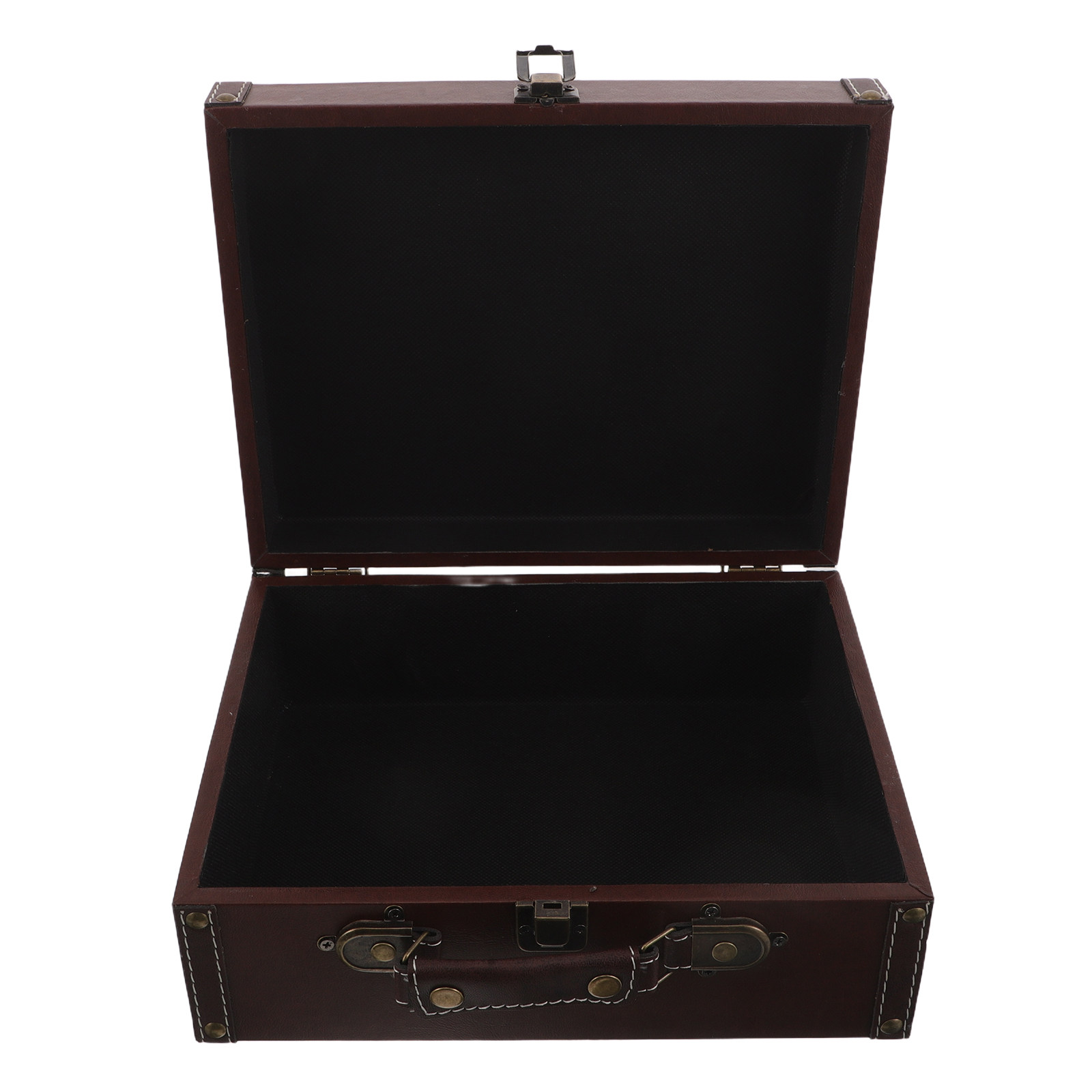 木製レトロ収納ボックス、アンティーク風、持ち運び可能なスーツ - Retro Vintage Trunk Suitcase のレビューと価格