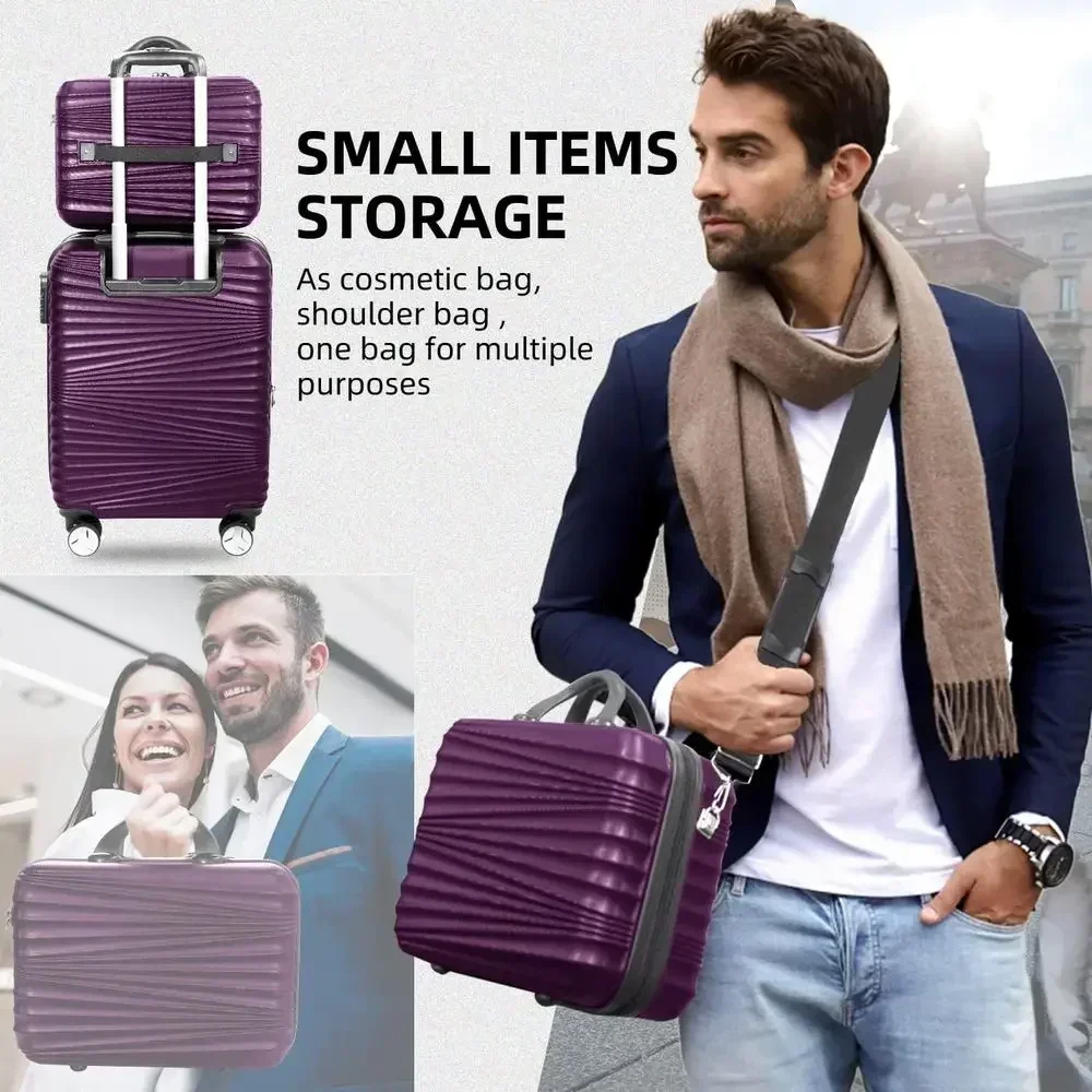 5点セットのハードシェル・拡張式スーツケース。360度回転す - Expandable Hard Shell Luggage Set のレビューと価格