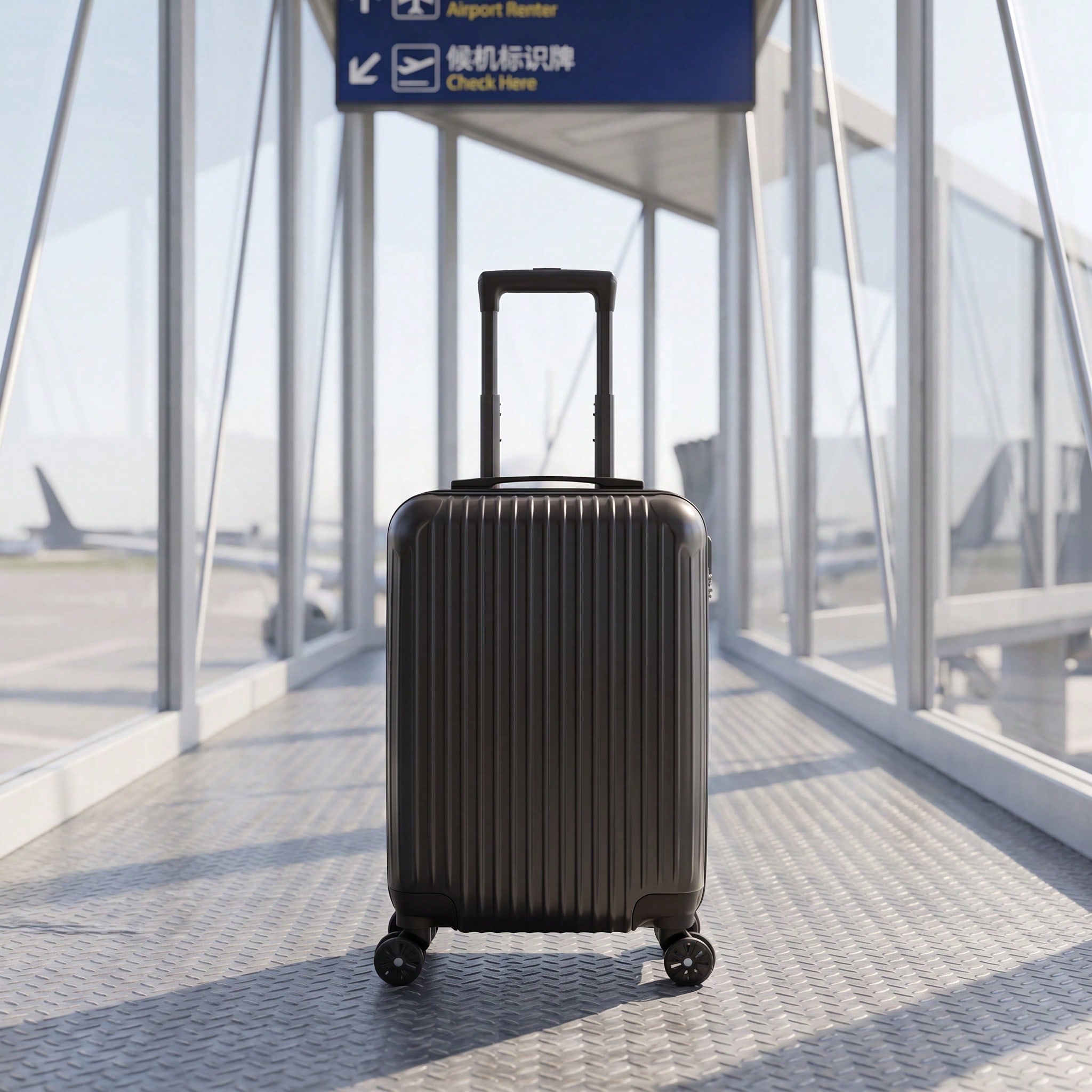 ABS製ハードシェル旅行用スーツケース、耐摩耗性シェルを備え - Spinner Wheel Rolling Suitcase 20 Inch のレビューと価格