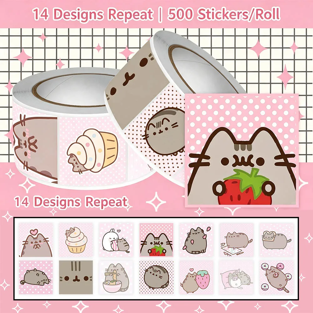 Hou 500個入り プーシーンのキャラクター猫のロールステ - Handbags のレビューと価格