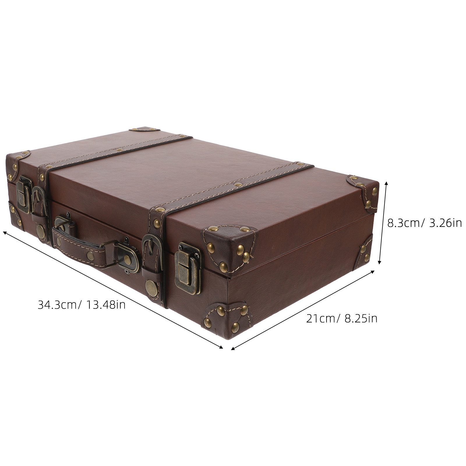ヴィンテージ風スーツケース。英国スタイルで、レトロな装飾が施 - Retro Vintage Trunk Suitcase のレビューと価格