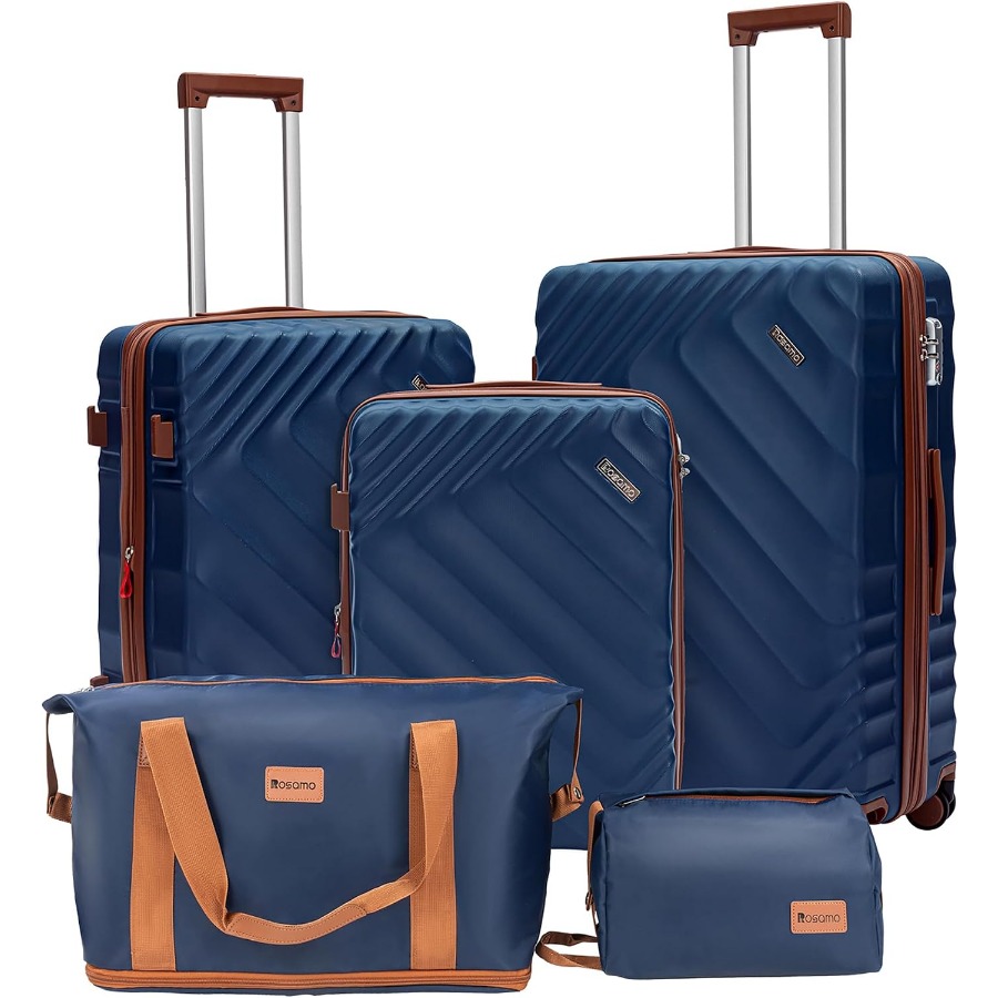 5点セットのハードシェル拡張式スーツケース、航空会社が認める - Expandable Hard Shell Luggage Set のレビューと価格